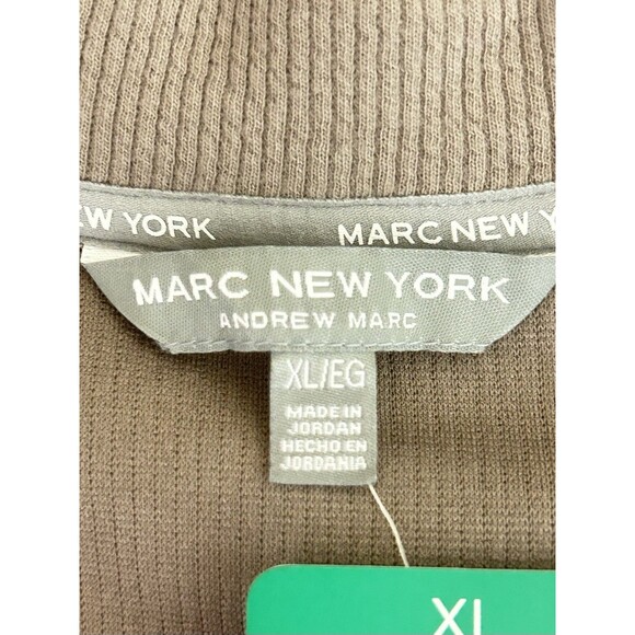 Andrew Marc New York Womens XL Taupe Pullover Long Sleeve Top NWT - Picture 5 of 9